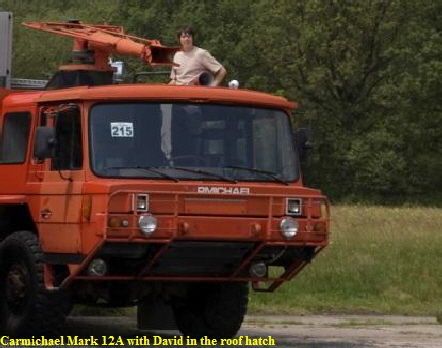 Carmichael Mark 12A with David in the roof hatch