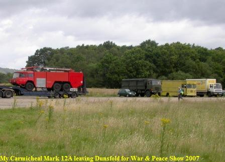 My Carmicheal Mark 12A leaving Dunsfold for War & Peace Show 2007 My Carmicheal Mark 12A leaving Dunsfold for War & Peace Show 2007