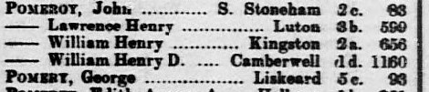 Marriage William Henry Pomeroy Q1 1907
