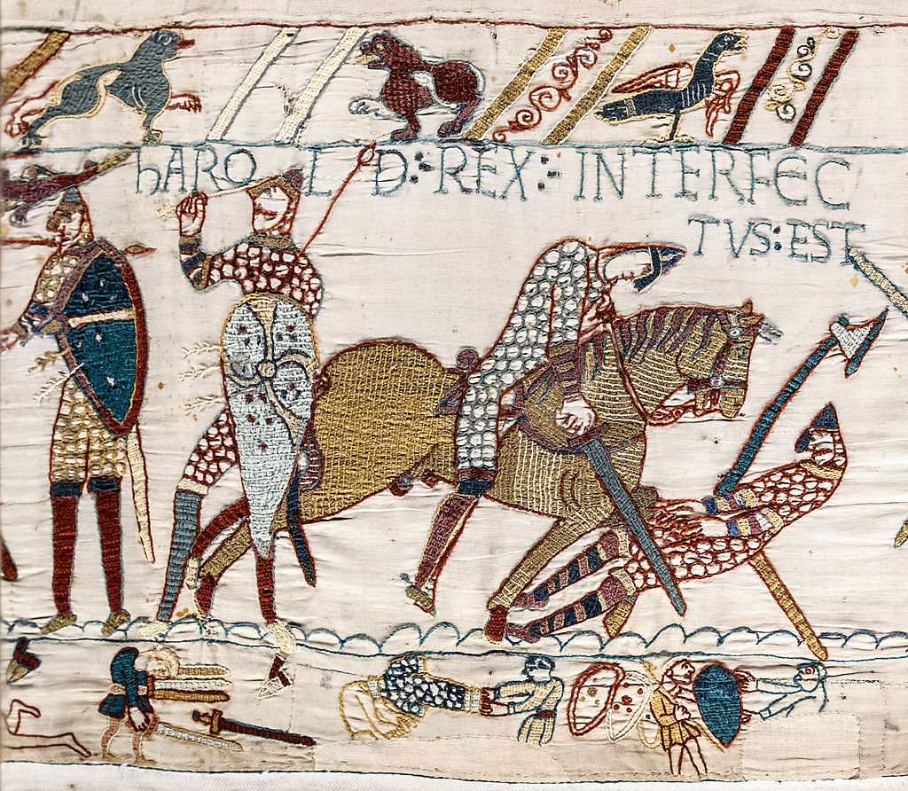 Bayeux Tapestry scene 57 Harold death
