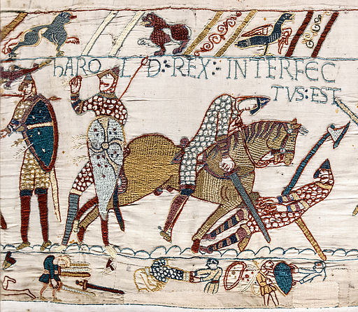 Bayeux Tapestry scene 57 Harold death Bayeux Tapestry scene 57 Harold death