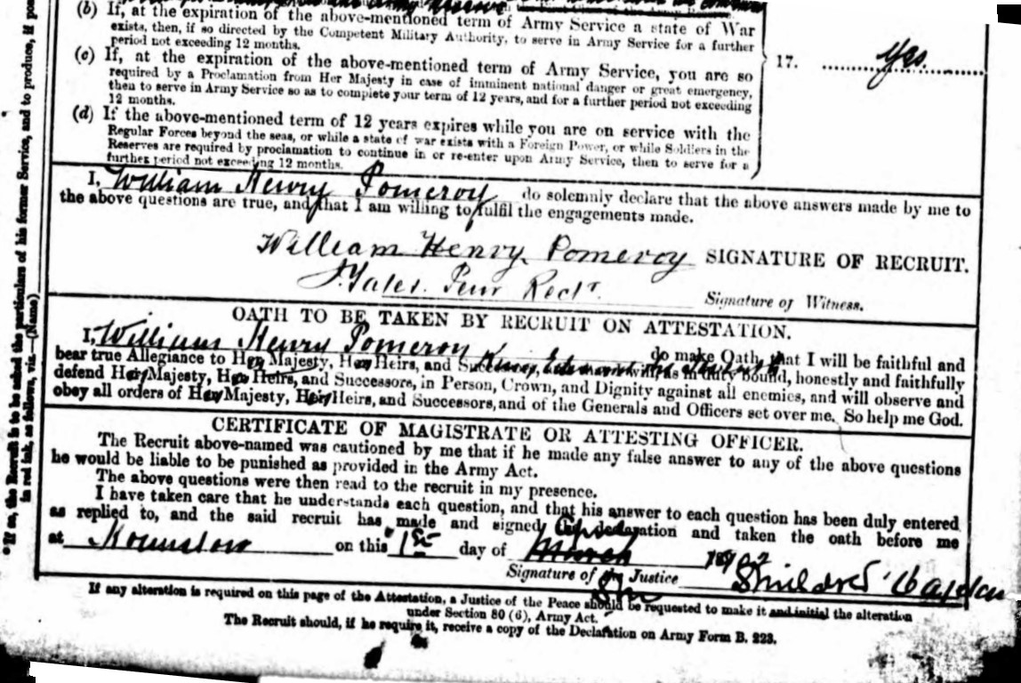 Army William Henry Pomeroy 2