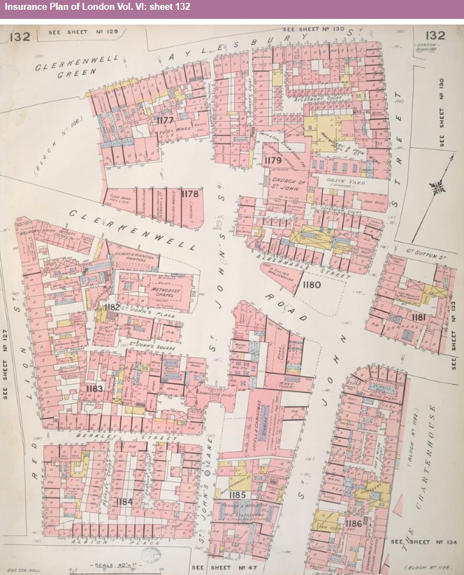 British Library Insurance Plan London Vol VI sheet 132