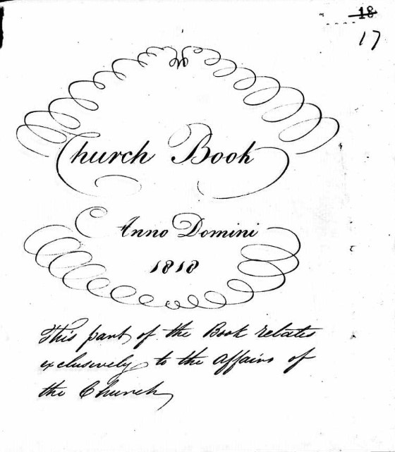 Baptisms Register Meeting House Totton Hampshire A