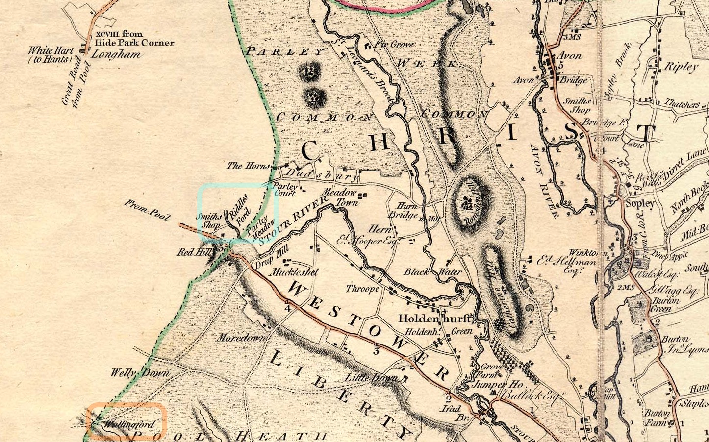 Canford Manor Milnes 1791 Riddles Ford