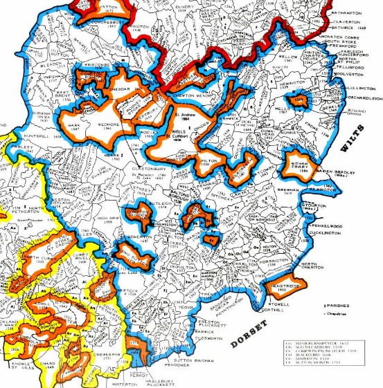 County Parish map Somerset 0