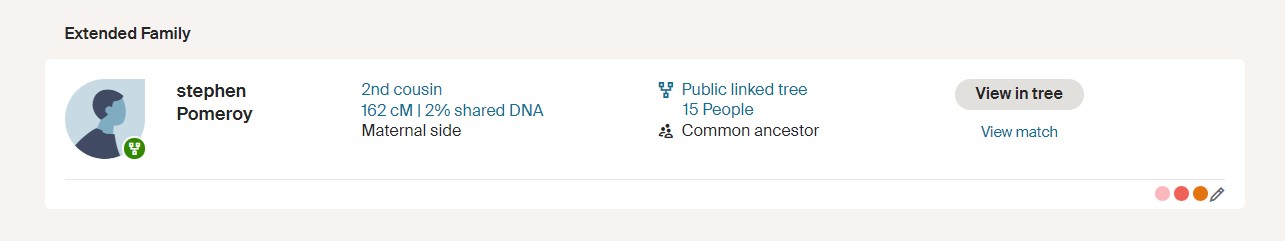 DNA Ancestry Shared Matches Yvette Tara Jackson