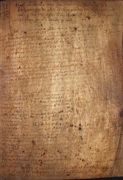 Eling Register Book 1537 to 1674 A