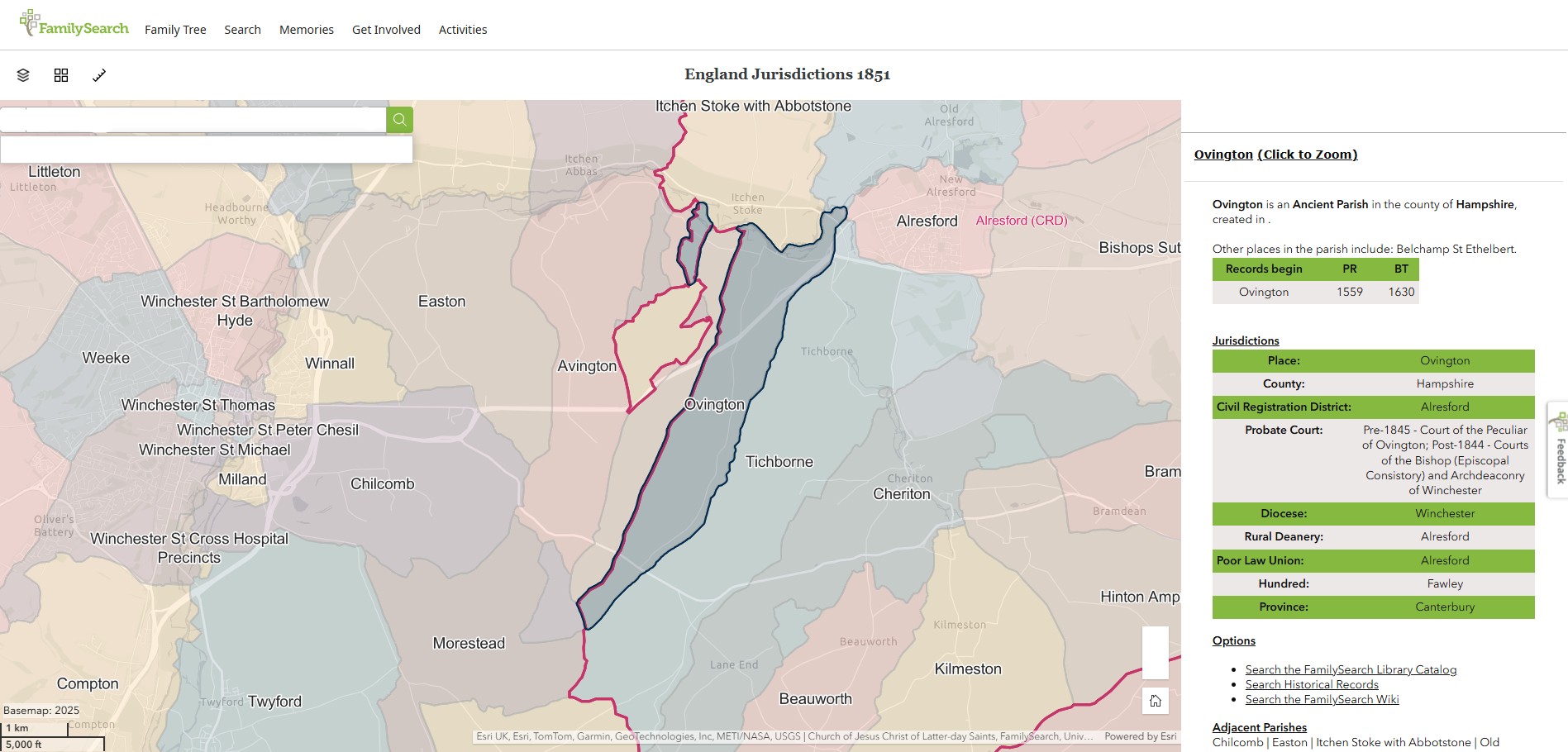 England Jurisdictions 1851 Ovington 1