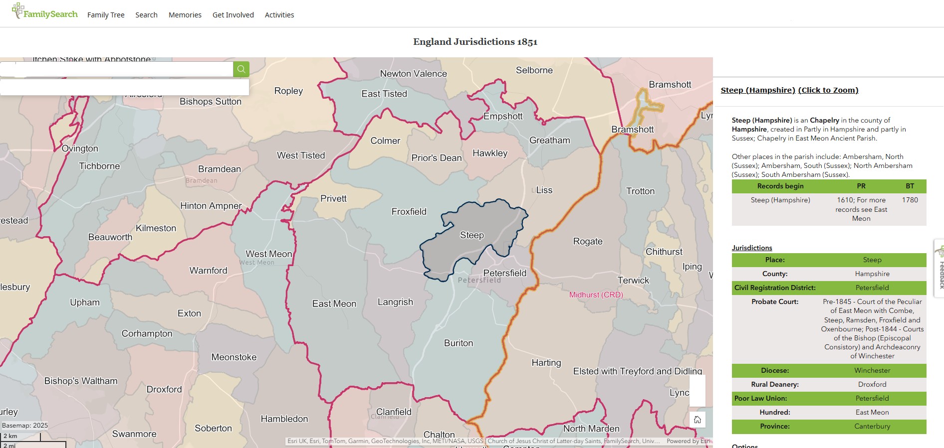 England Jurisdictions 1851 Steep 1
