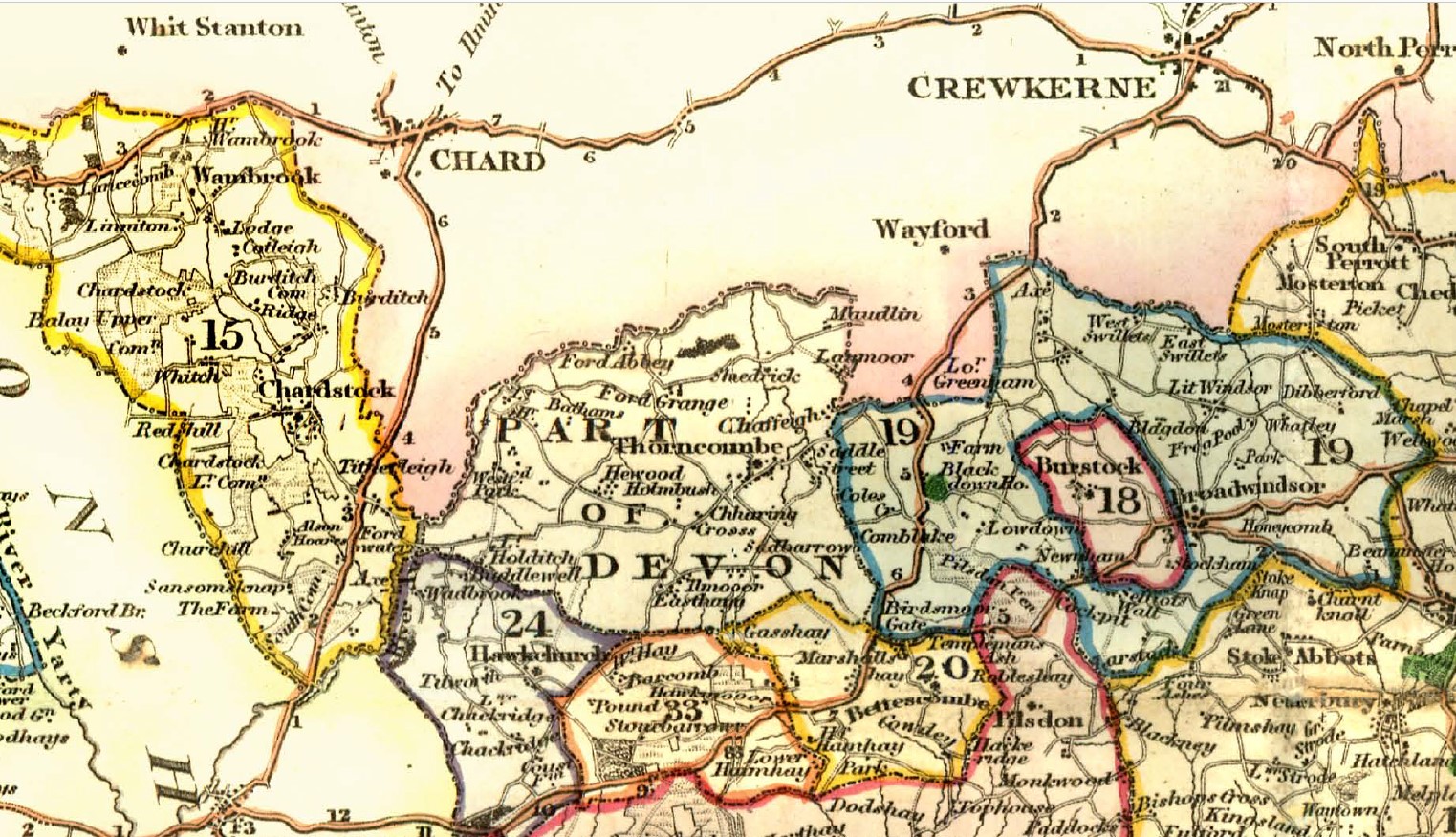 Greenwood Atlas CD Dorset West Broadwindsor and Thorncombe parishes