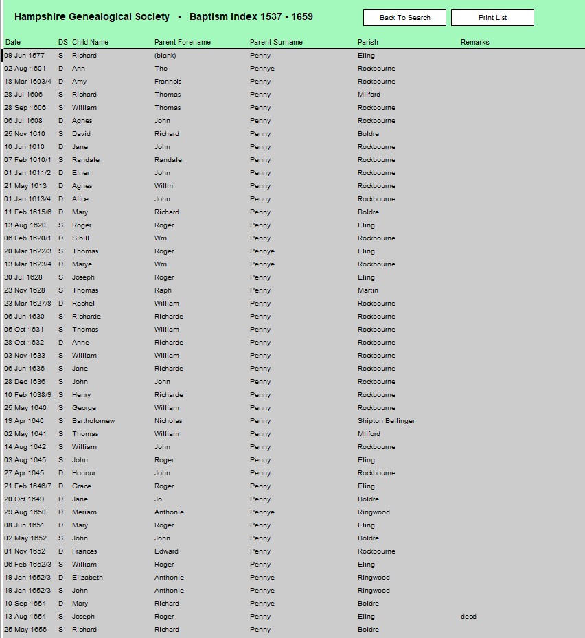 HGS Bap 1537 1659 Penny All A