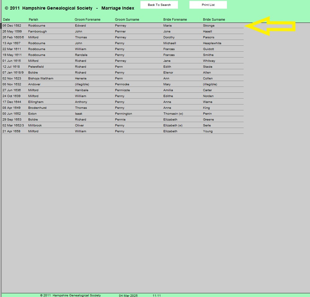 HGS Mar 1538 1660 G Penn All Arrow