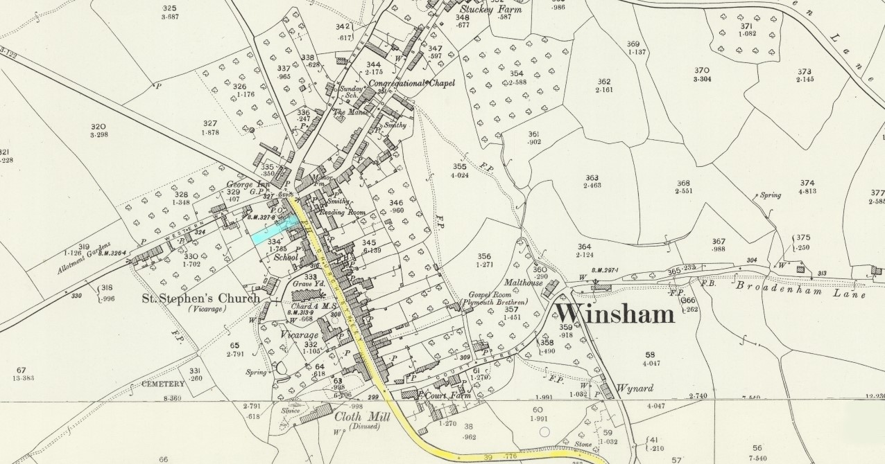 OS 25 Map Winsham