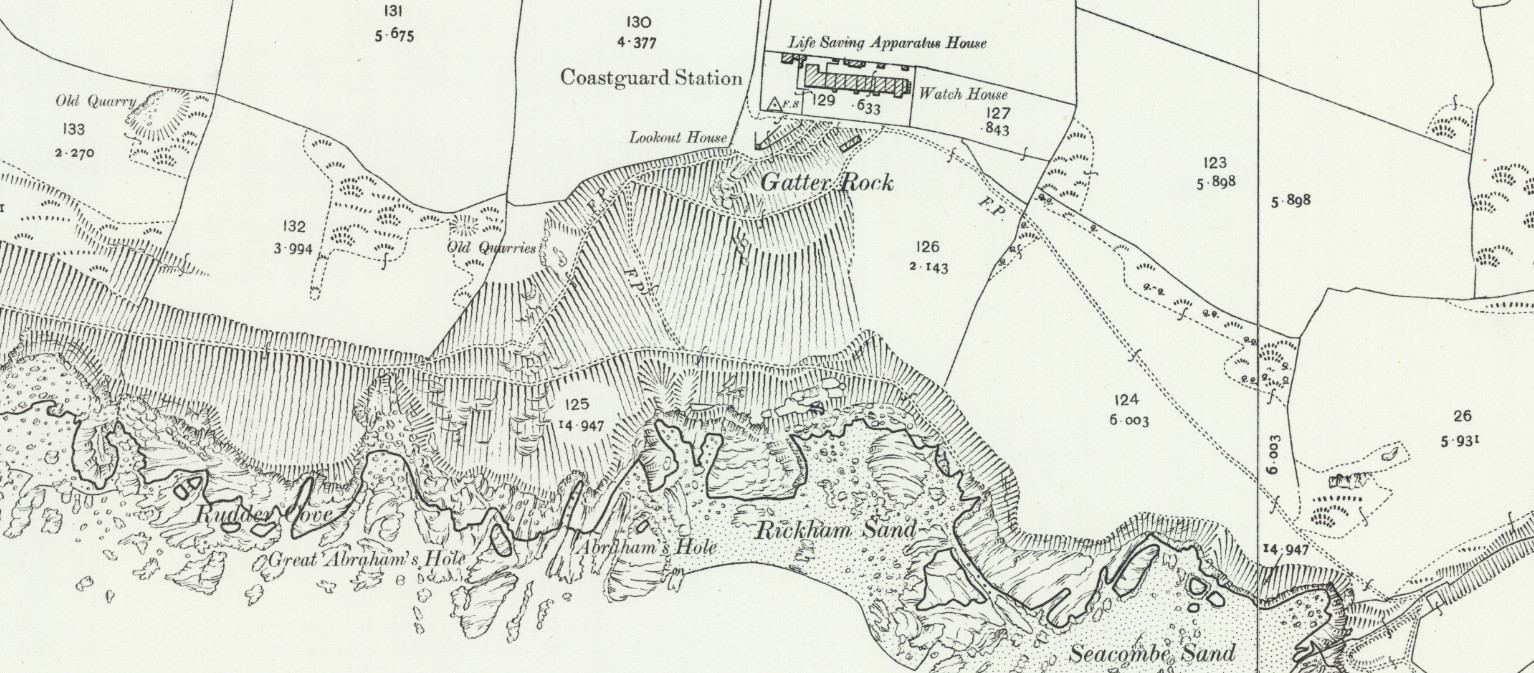 OS Map 25 Coastguard Station Seacombe