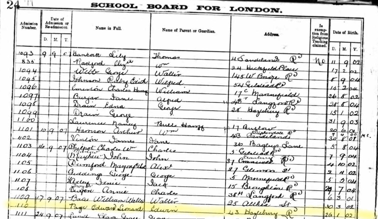 School Board Edward L Page Langford Road