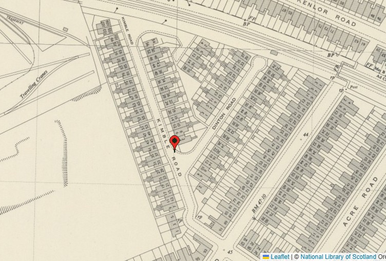 The Underground Map Wimbledon 1950 Kimble Road B