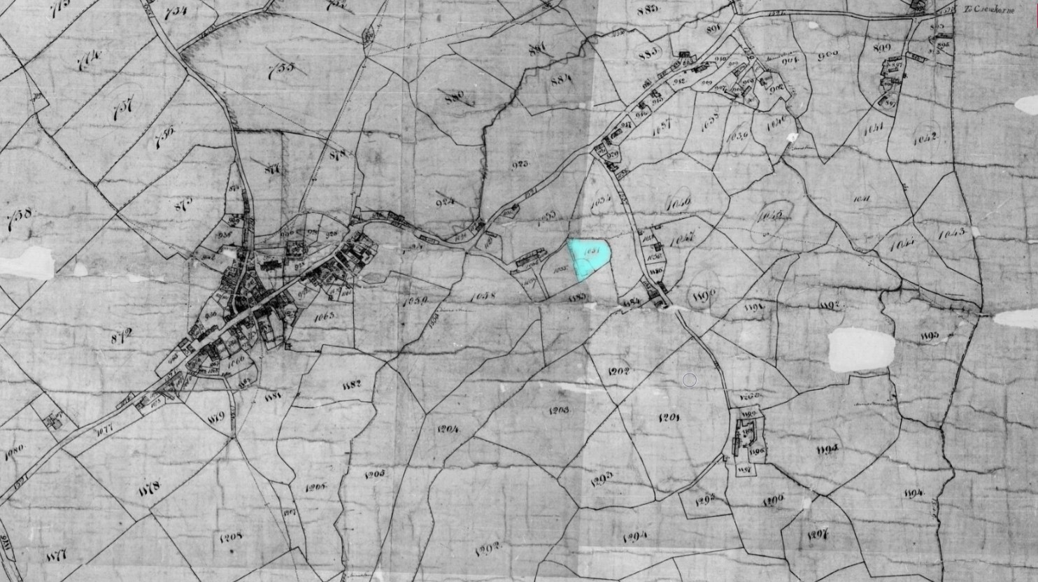 Tithe Map Thorncombe LO John Biddlecombe
