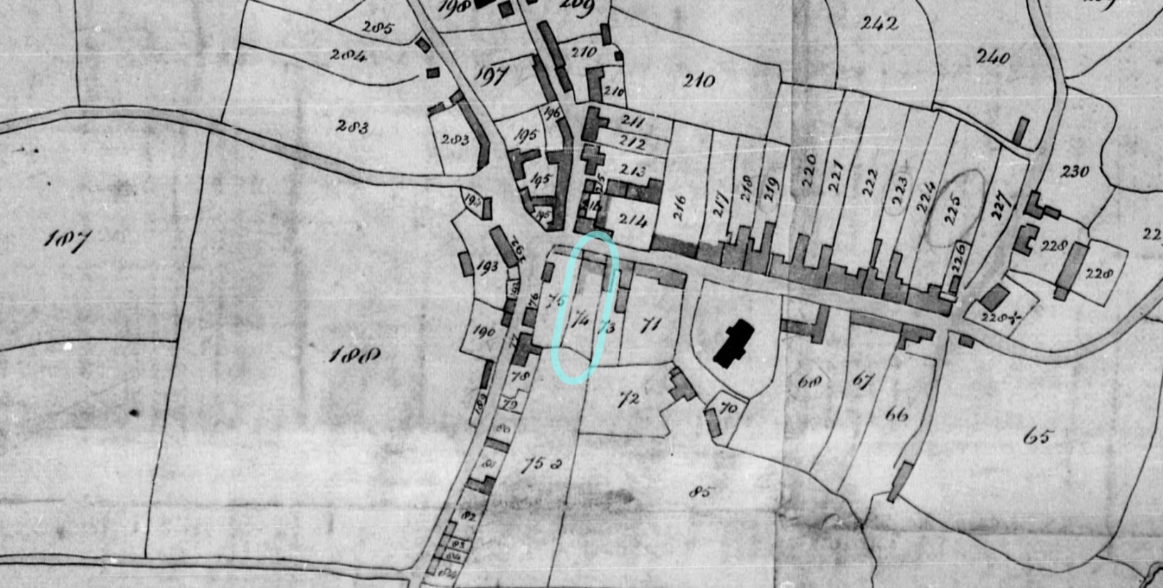 Tithe Map Winsham LO George Biddlecombe plot 74