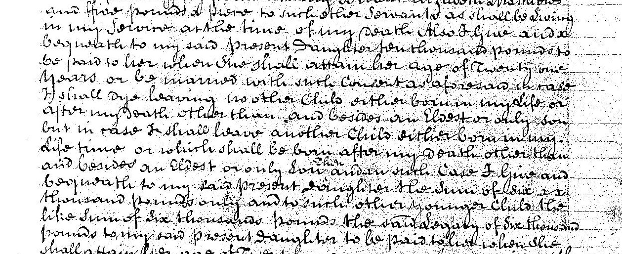 Will of Sir Richard Mill C