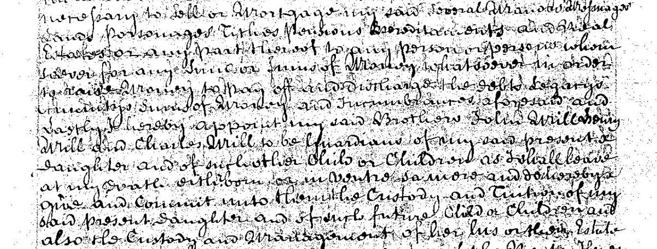 Will of Sir Richard Mill J