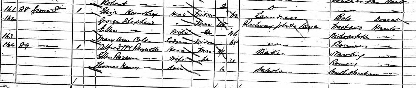 Census 1881 89 Grove Street