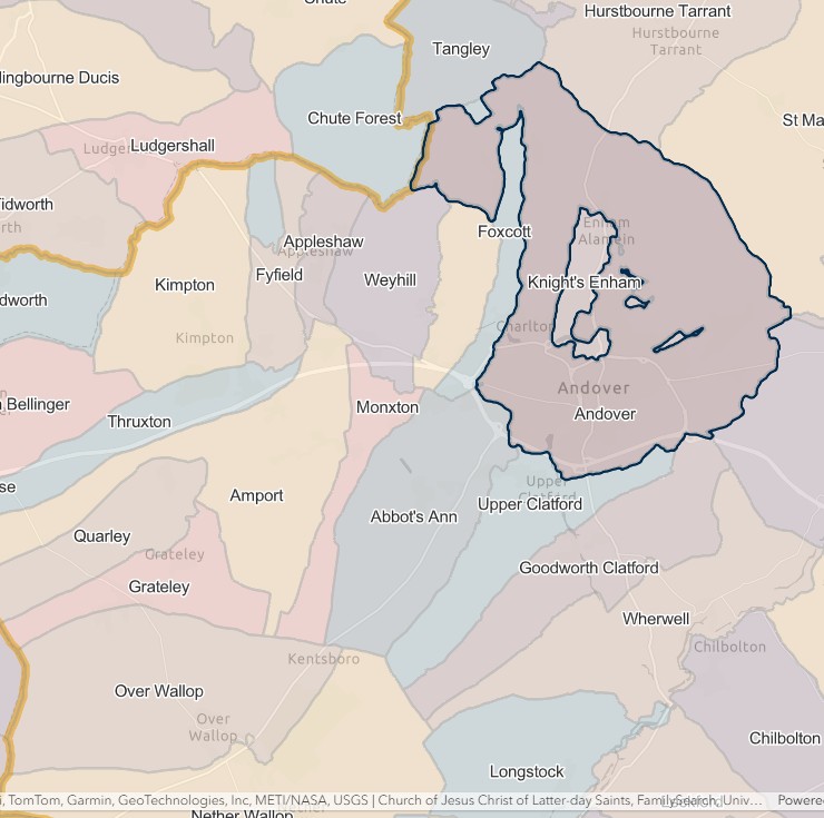 England Jurisdictions 1851 Andover 2