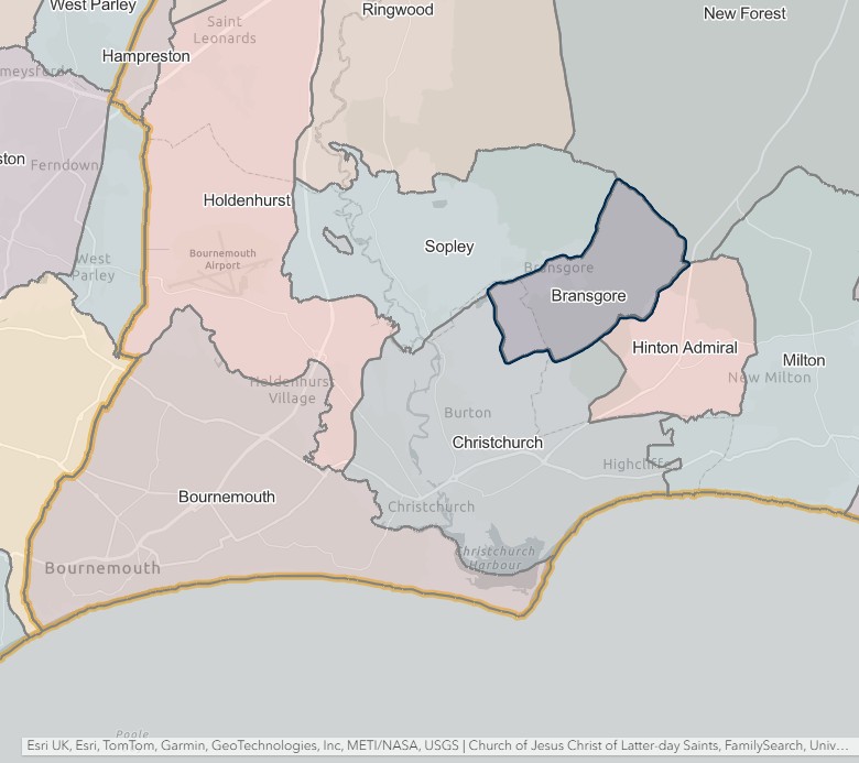 England Jurisdictions 1851 Bransgore 2