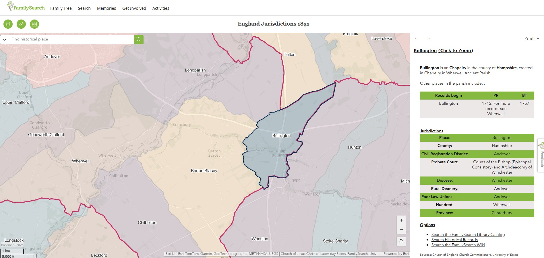 England Jurisdictions 1851 Bullington 1
