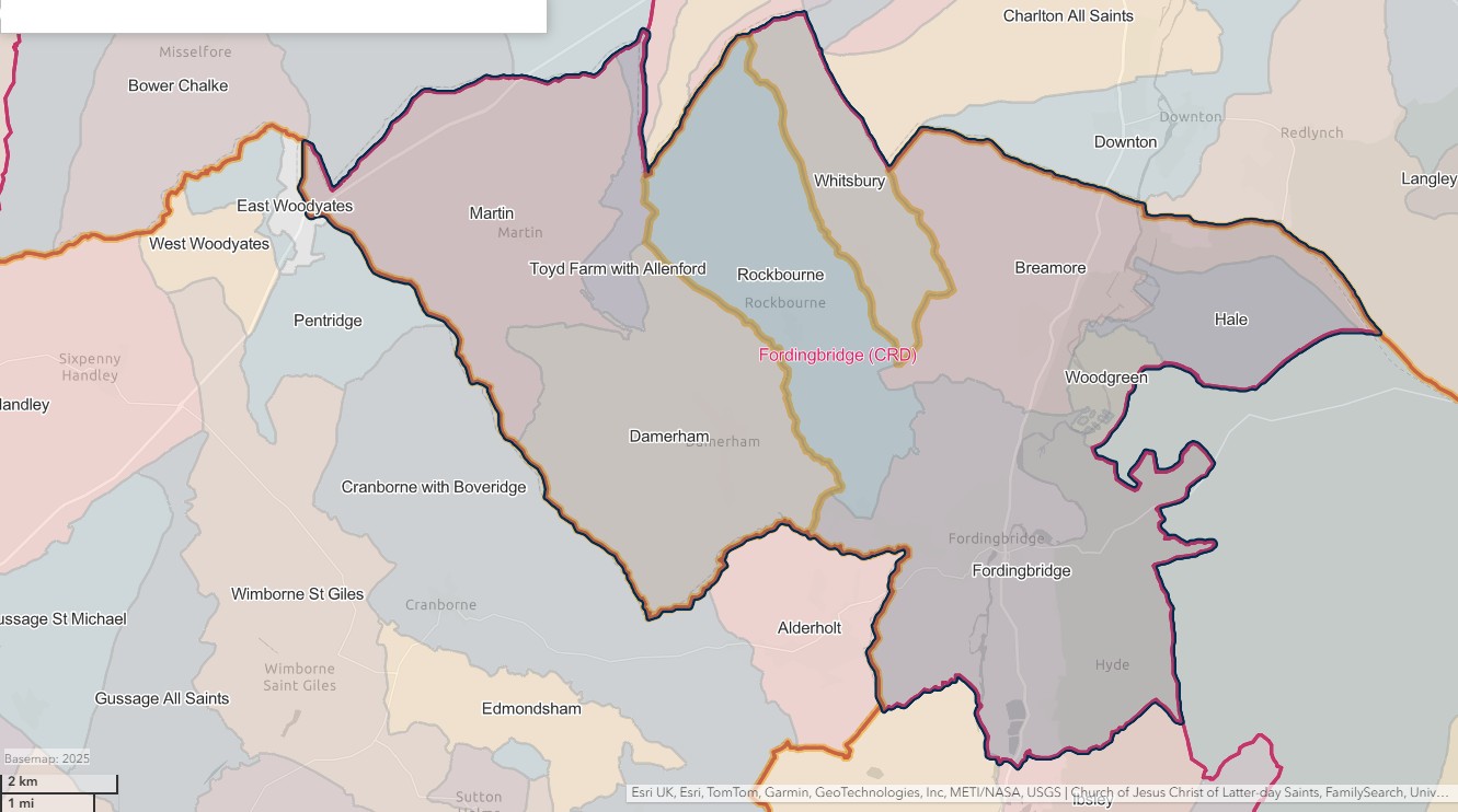 England Jurisdictions 1851 CRD Fordingbridge 2