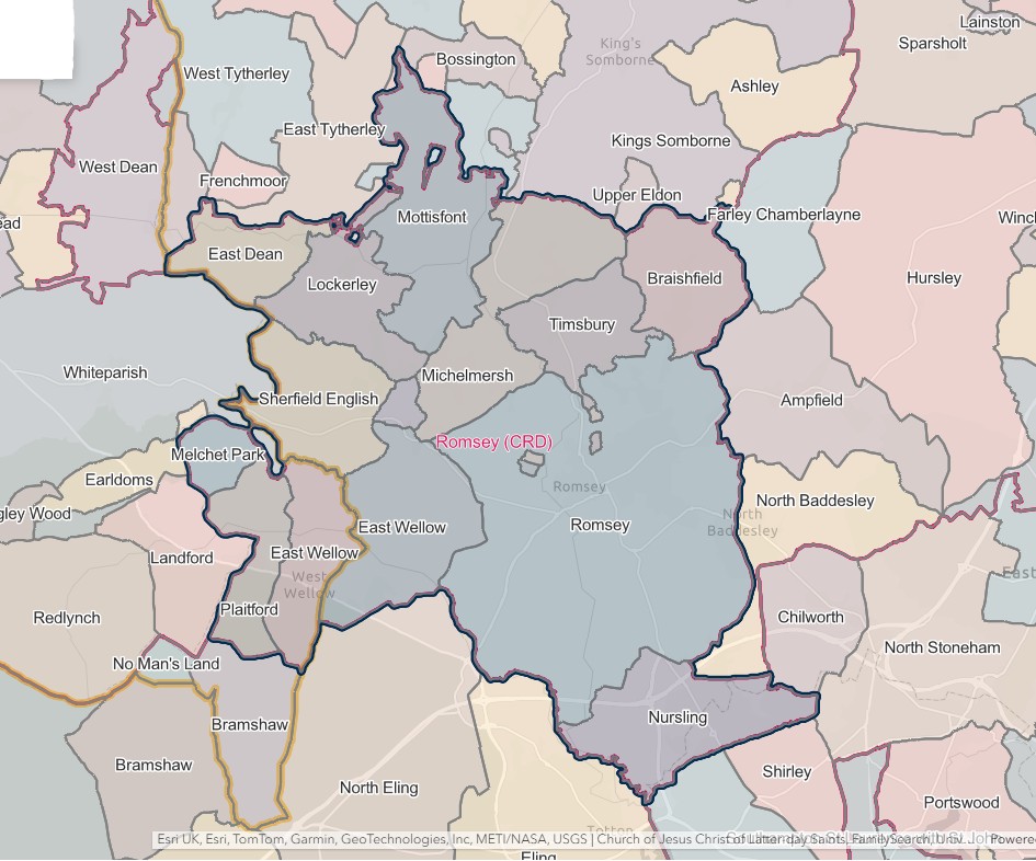 England Jurisdictions 1851 CRD Romsey 2