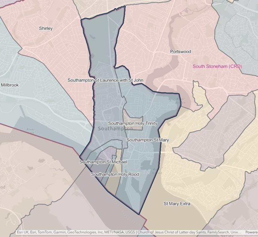 England Jurisdictions 1851 CRD Southampton 2