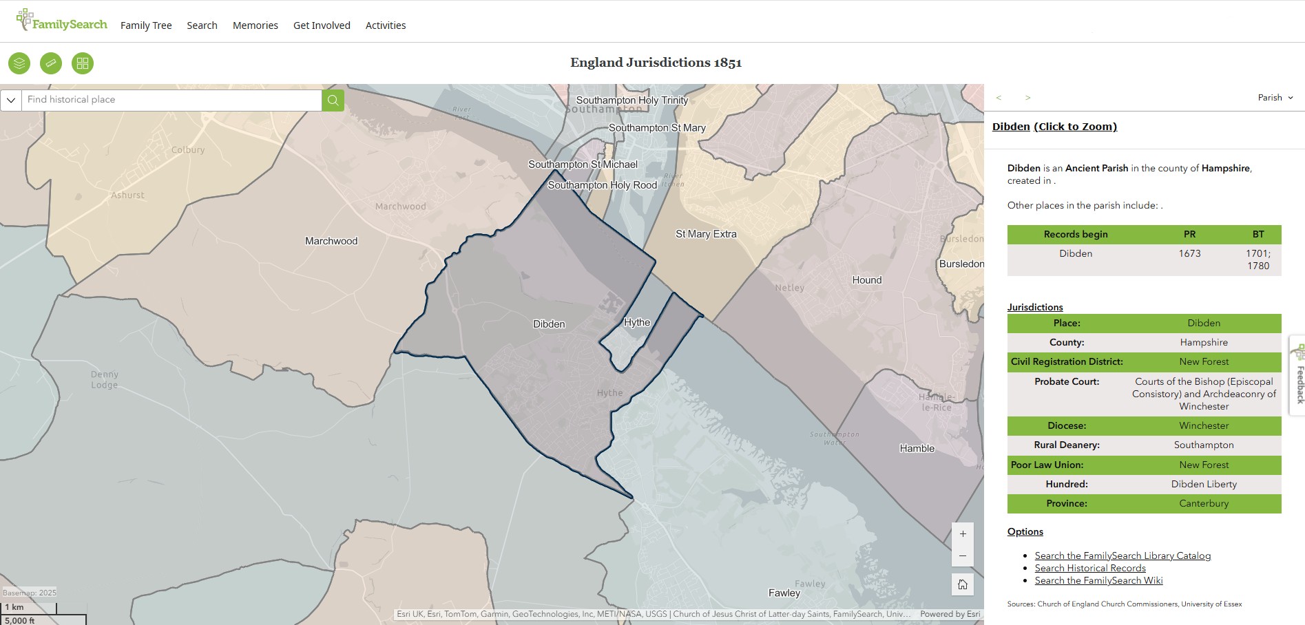 England Jurisdictions 1851 Dibden 1