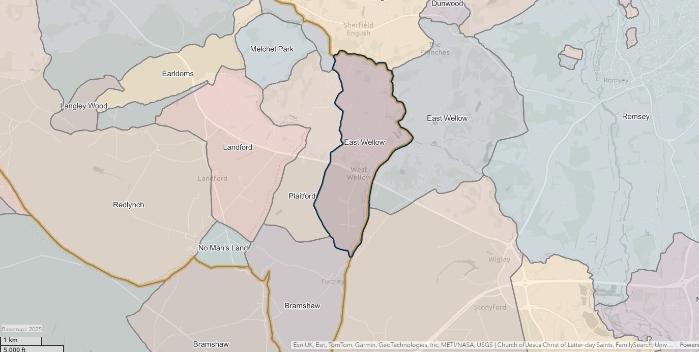 England Jurisdictions 1851 East Wellow 2