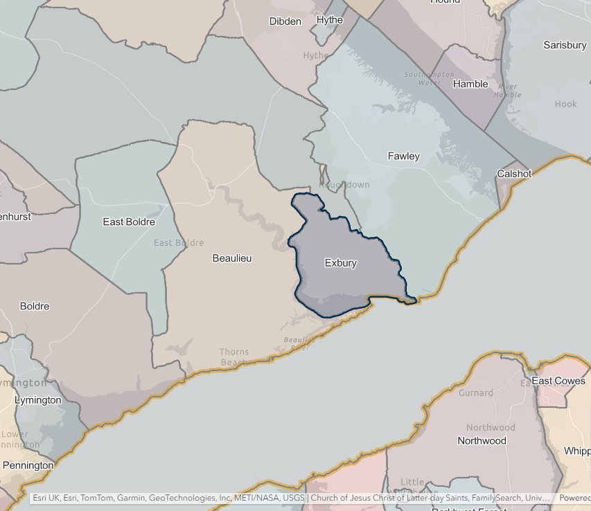 England Jurisdictions 1851 Exbury 2