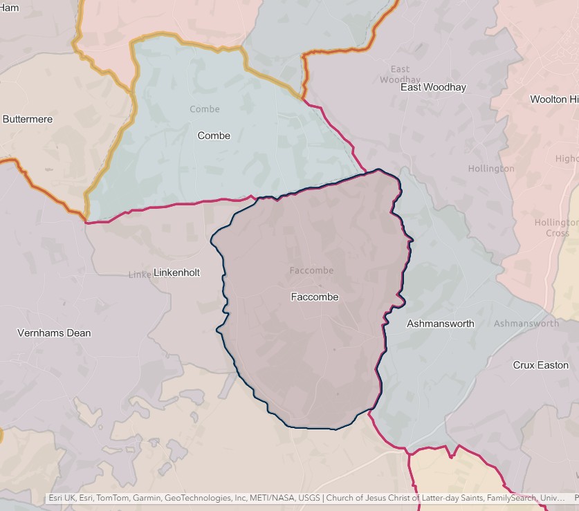 England Jurisdictions 1851 Faccombe 2