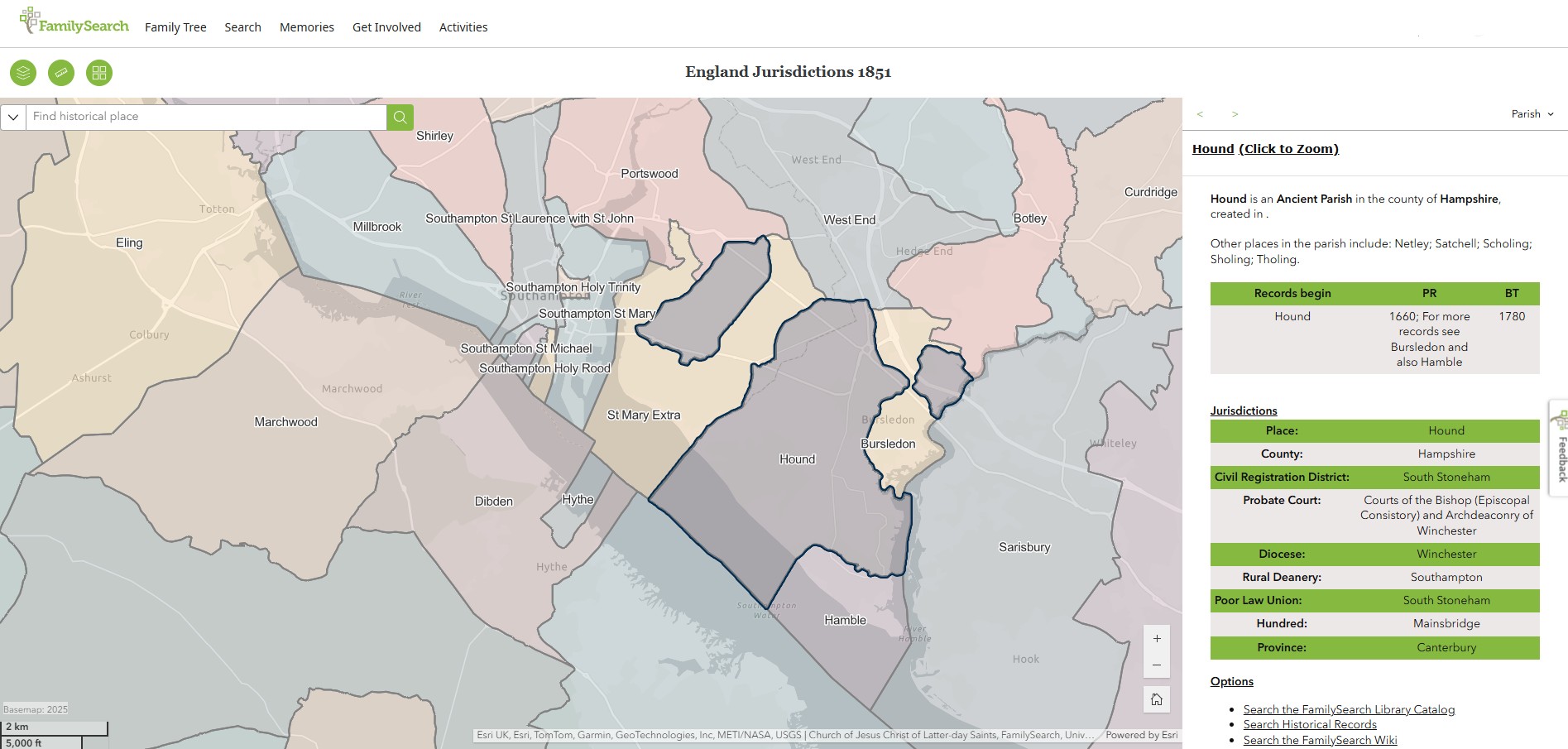 England Jurisdictions 1851 Hound 1
