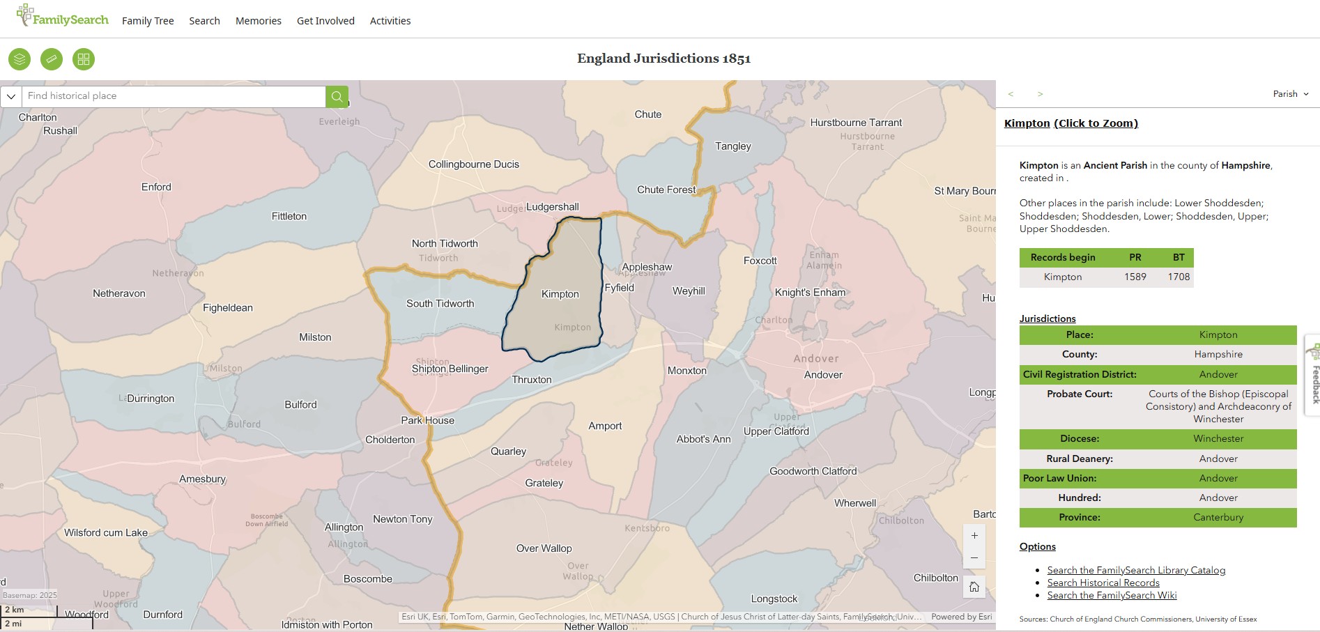 England Jurisdictions 1851 Kimpton 1