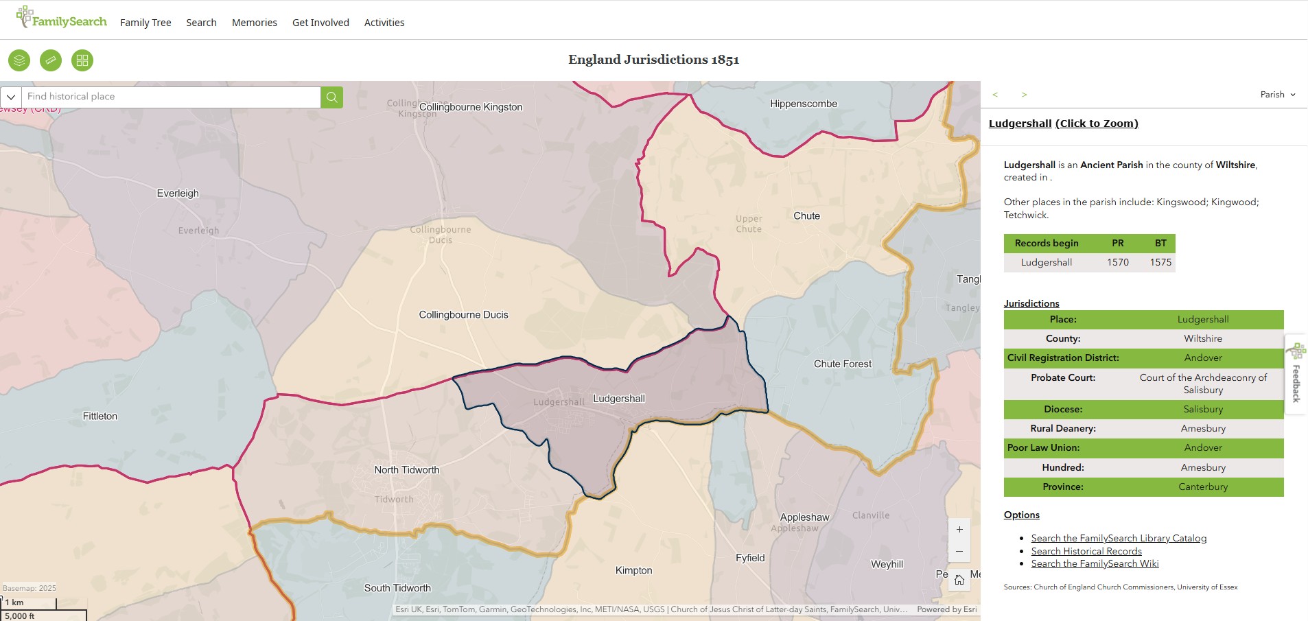 England Jurisdictions 1851 Ludgershall 1