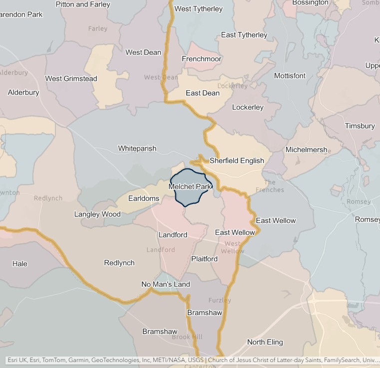 England Jurisdictions 1851 Melchet Park 2