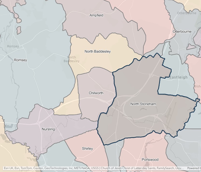 England Jurisdictions 1851 North Stoneham 2