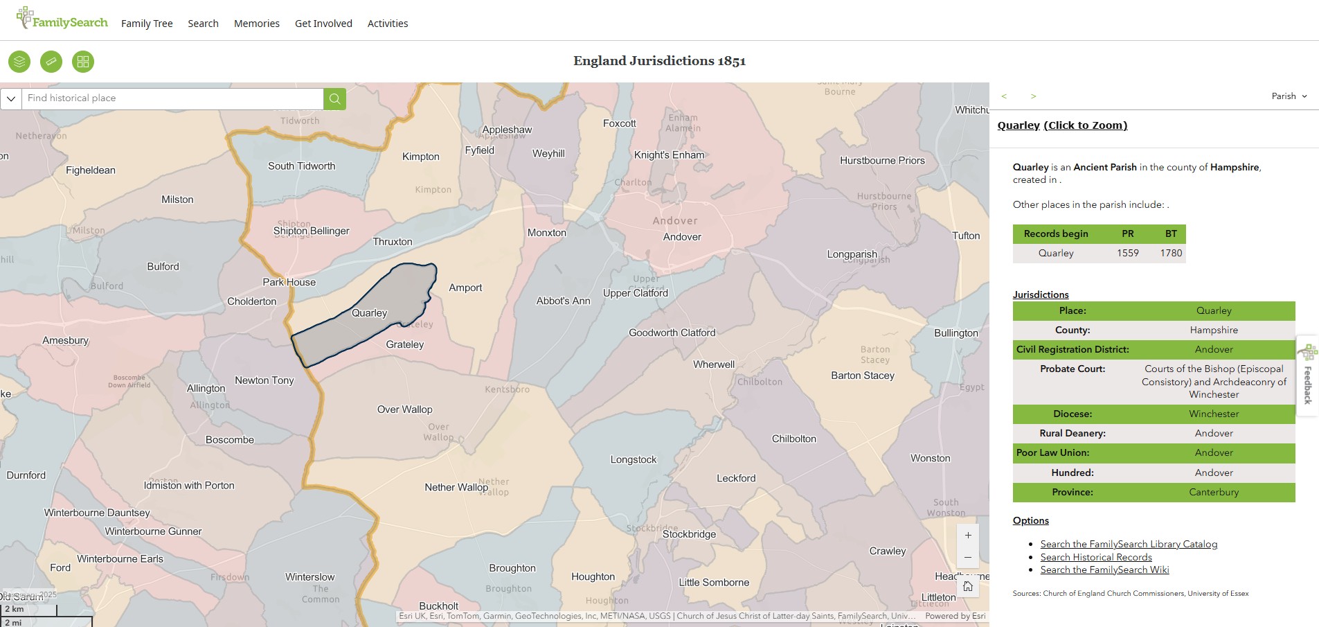 England Jurisdictions 1851 Quarley 1