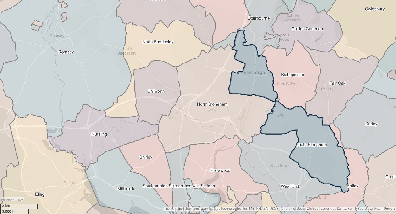 England Jurisdictions 1851 South Stoneham 2