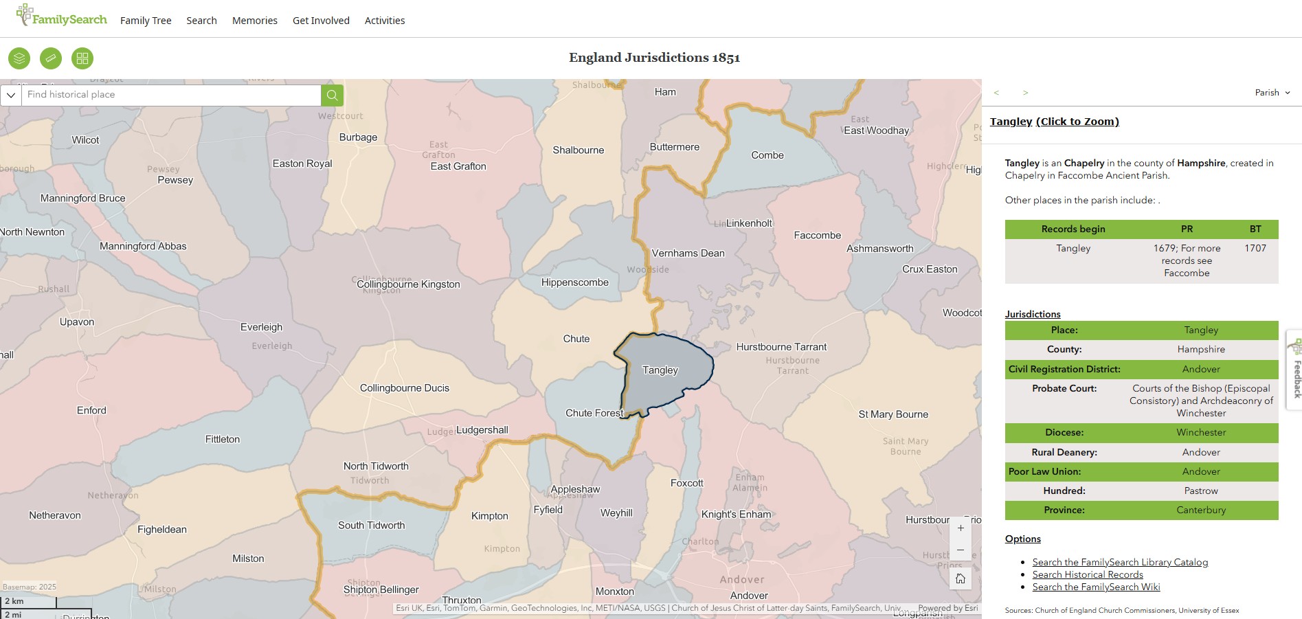 England Jurisdictions 1851 Tangley 1