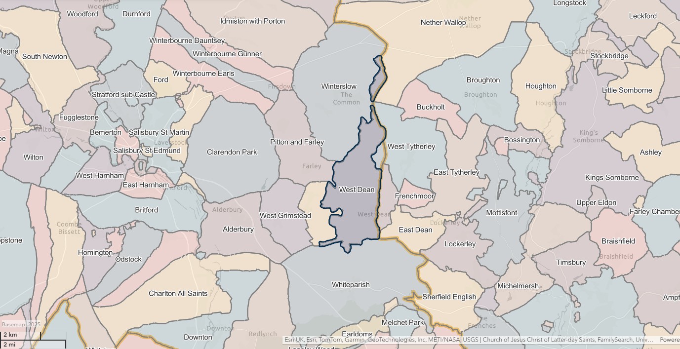 England Jurisdictions 1851 West Dean 2