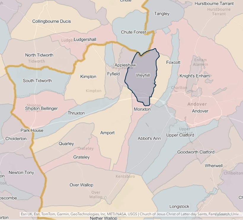 England Jurisdictions 1851 Weyhill 2