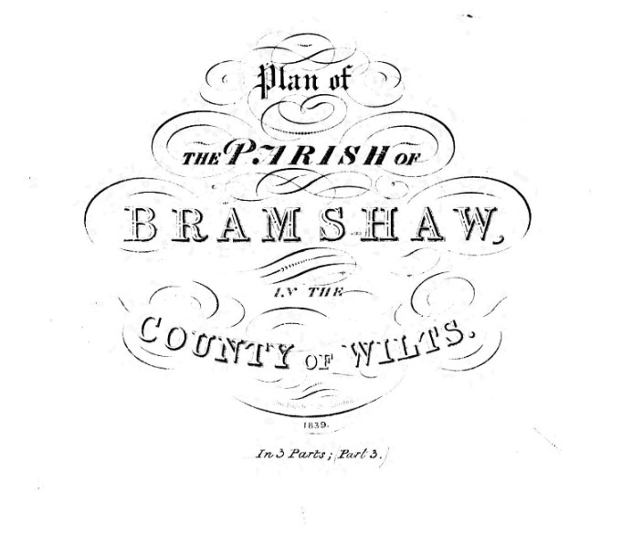 Parish of Bramshaw Wilts Map Part 3 Title