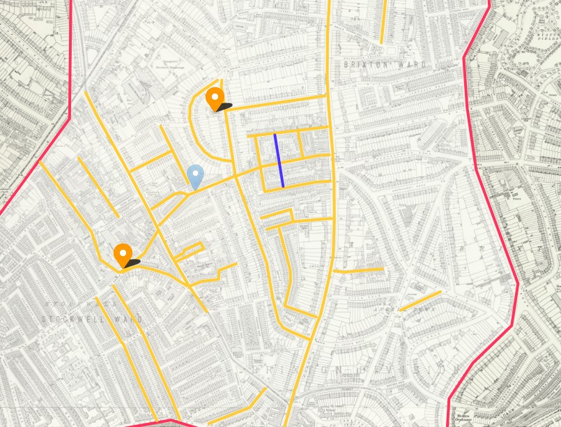 Roads in St Michaels Schools register 2