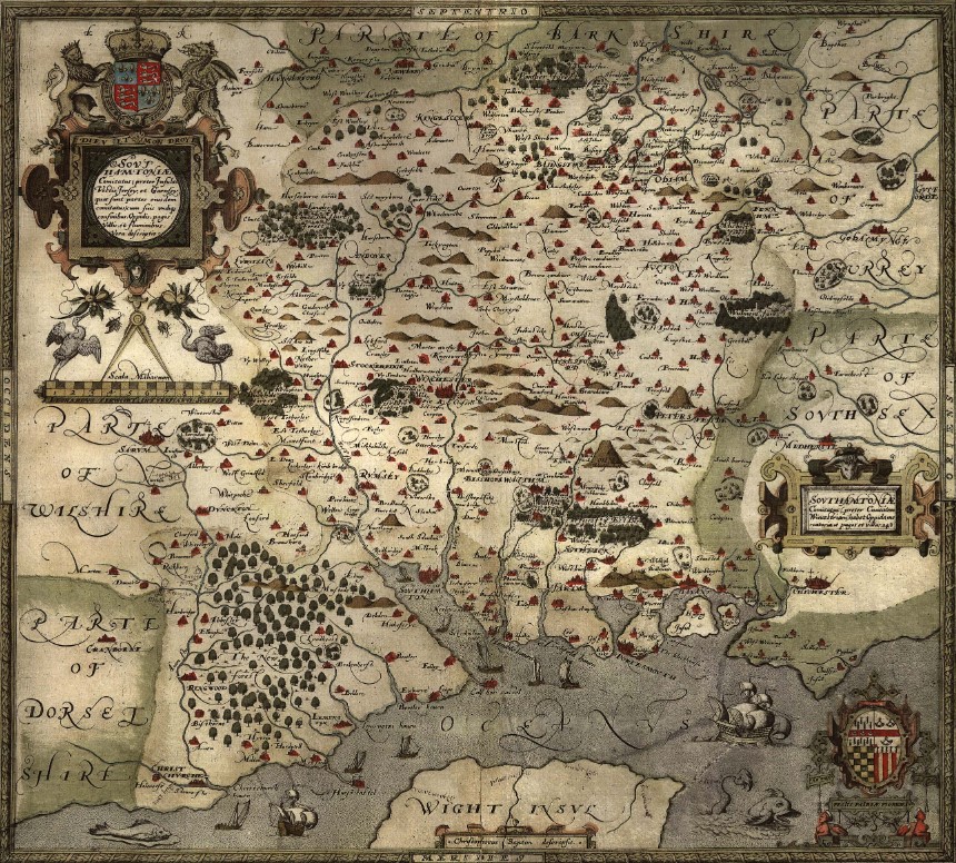 Saxton 1575 Hampshire