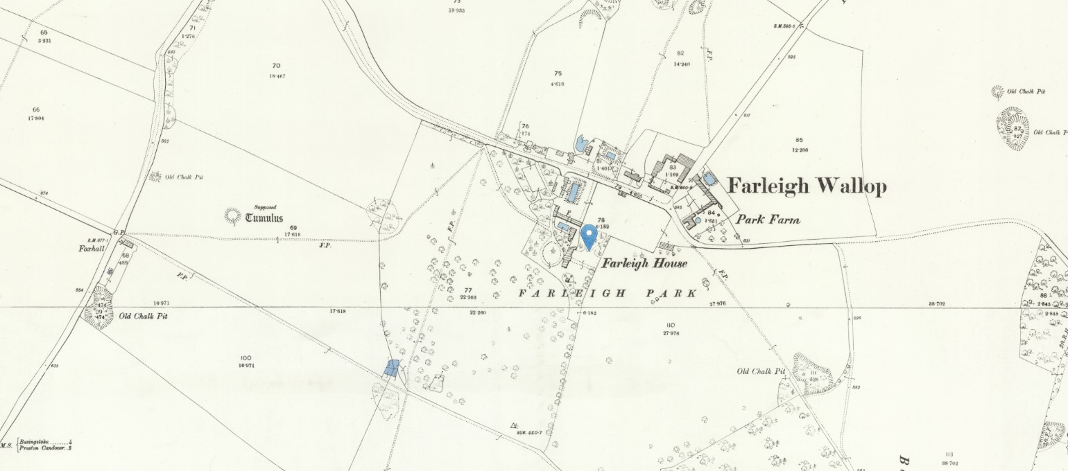 os 25 Old Map Farleigh House